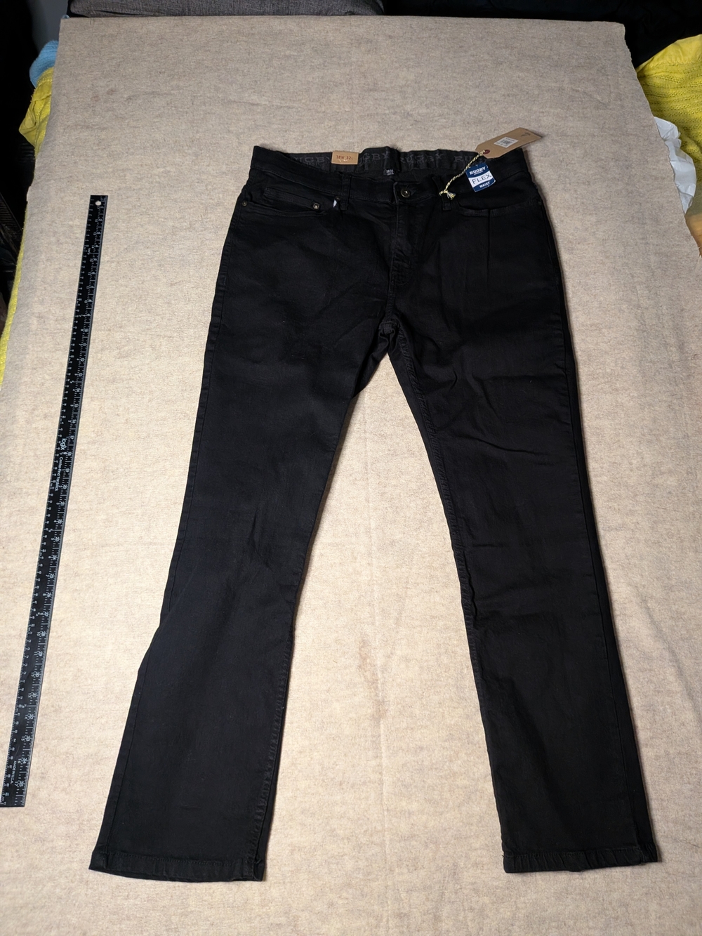 Rugby Men's Slim Black Jeans